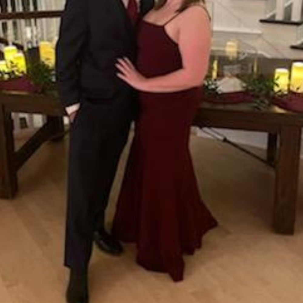 Lulu's Deep Red Formal Dress
